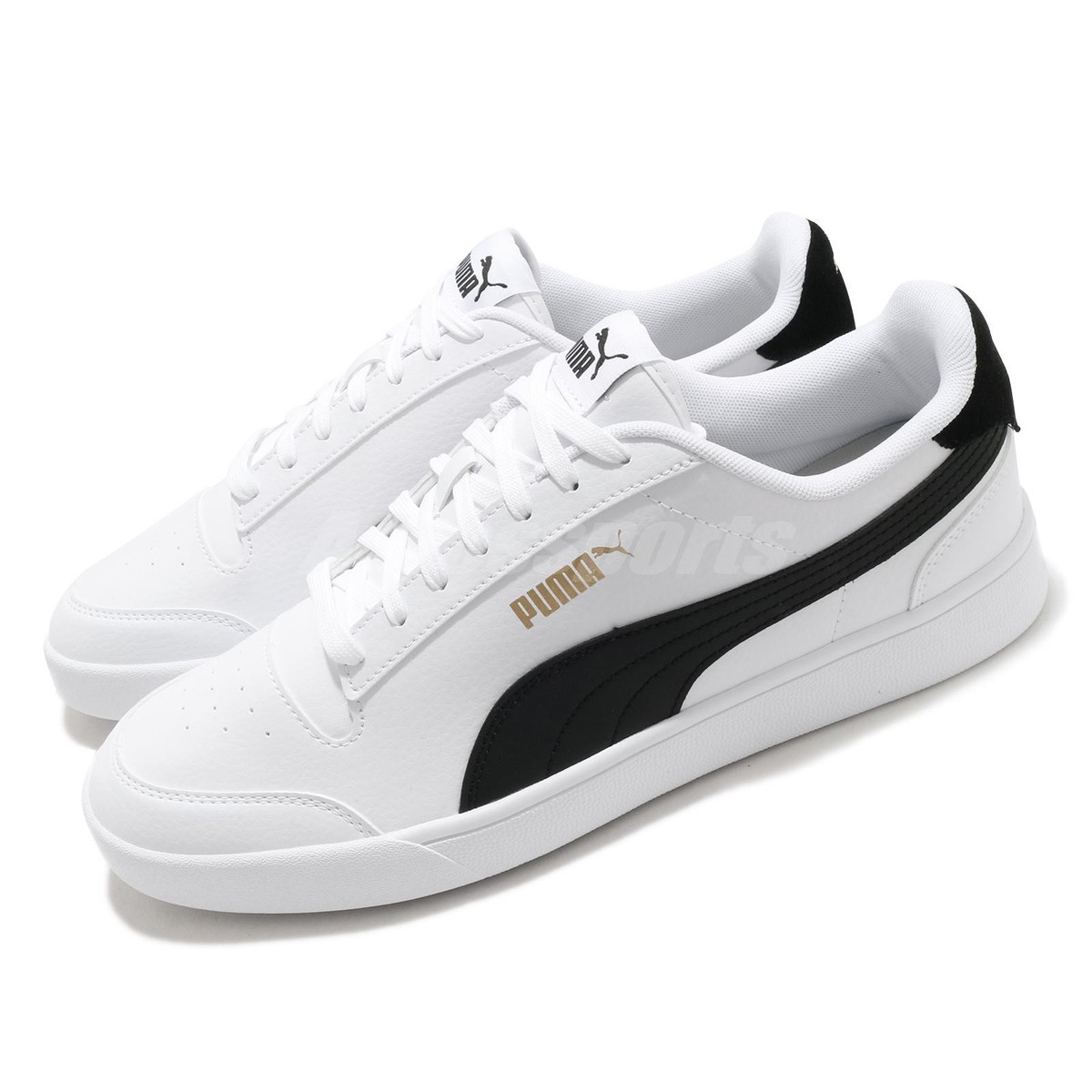 Puma Shuffle White Black Gold Men Unisex Casual Lifestyle  display picture 3