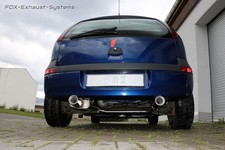  Duplex Racing-Komplettanlage ab Kat. Opel Corsa C 1x90mm rund eingerollt