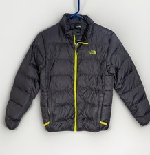 THE NORTH FACE Down Jacket Boys Andes Size Large 14 16 Gray 550 Fill Puffer