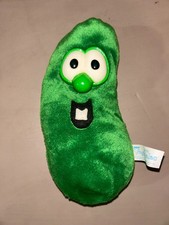 VTG Lyrick Big Ideas Veggie Tales Larry The Cucumber 7" Plush Bean Bag Toy 1998
