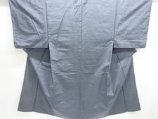 7871930: JAPANESE KIMONO / ANTIQUE MENS ENSEMBLE KIMONO / SILK / HIGE TSUMUGI