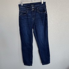 Judy Blue Relaxed Fit Jeans Women’s 9/29 Dark Wash 2 Button Mid Rise