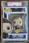 New FUNKO POP! Marvel INFINITY/TONY STARK 1416 Glows-In-Dark EE Exclusive PSA 8!