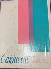 SIX 6 Pairs VINTAGE OAKHURST Flat Knit Nylon Stockings Seamless 10 X 33  RHT