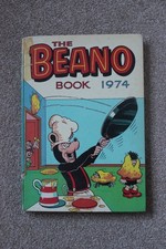 The Beano Book 1974 Vintage Annual. Good condition - some damage to spine.