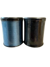 KINKAME Spooled Sewing Thread 100% Silk 100m Blue #142 and Black Made in Japan