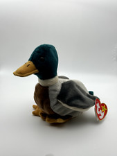 TY Beanie Baby Jake The Mallard Duck 1998 Retired PE Pellets Hang Tag.