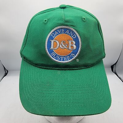 Dave And Busters Adults Green Hat Cap Arcade Video Games Casual Athletic