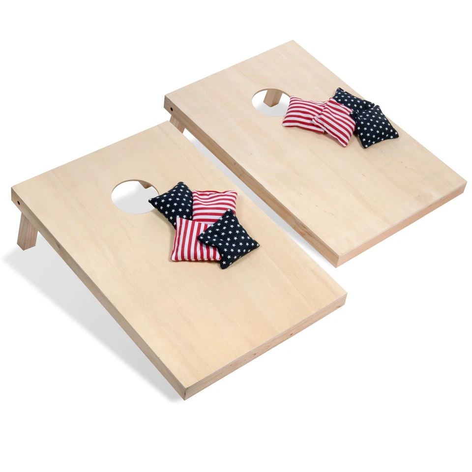 Juego de tablas Cornhole de 3'x2' con 8 bolsas Cornhole de regulación - ¡25 opciones de color! Foto 4 de 4