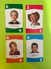 4 different 1963 Milton Bradley Beverly Hillbillies Game Cards ExMt/NrMt