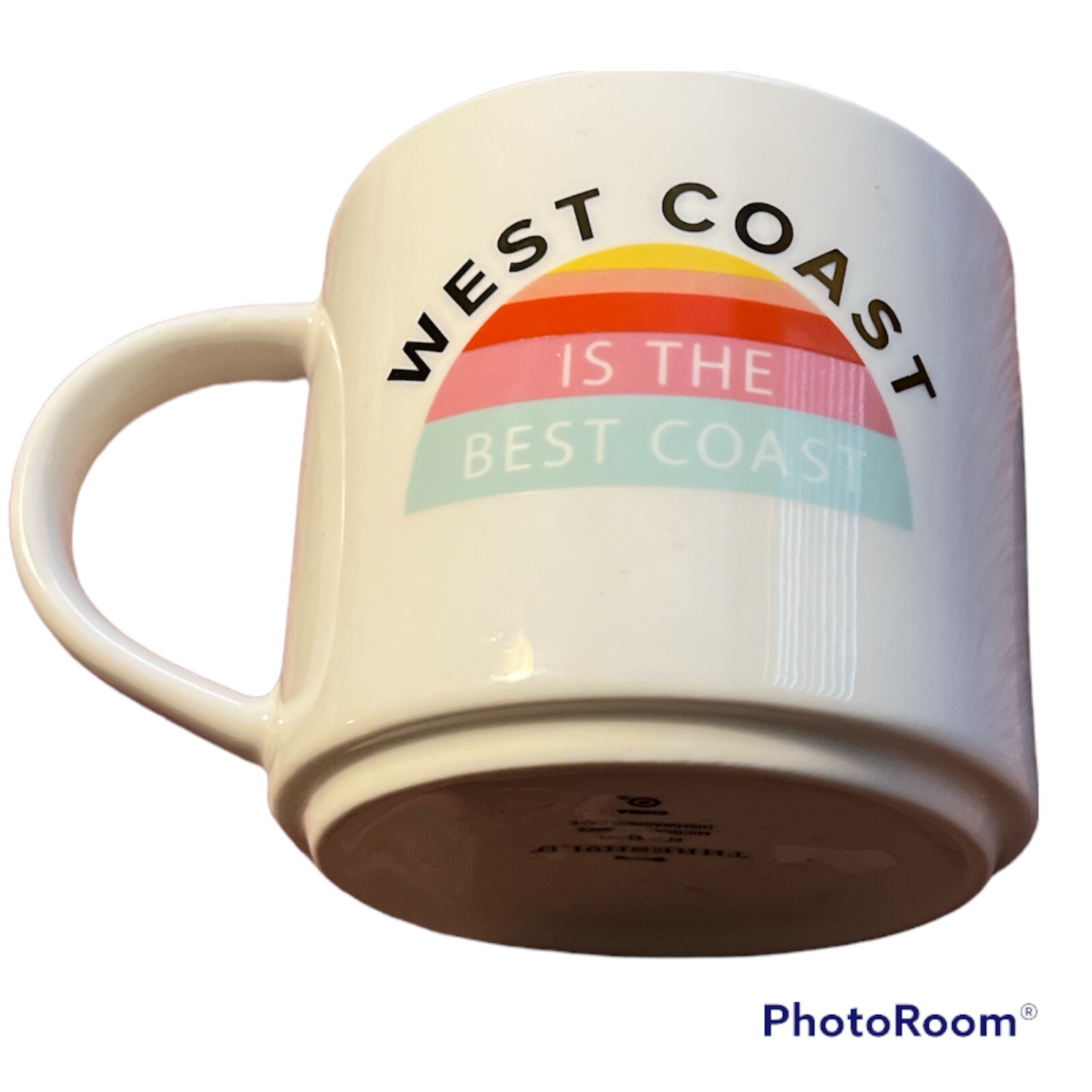 Threshold Porcelain Coffee Mug West Coast is The Best Coast Rainbow Logo  Cup C64 | eBay