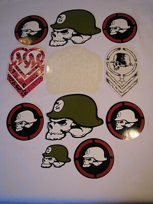 LOT OF 11 METAL MULISHA MOTOCROSS BMX STICKERS