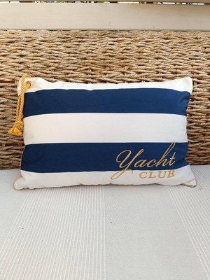 Dekorativer Kopfkissenbezug Yacht Club Hampton - Maritime Stil