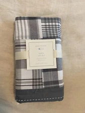 Pottery Barn Baby Nursery Crib Bed Skirt Madras Plaid Discontinued Retail $79