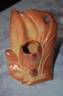 Vintage 1940's Nelson MCCOY SINGLE LILY BUD BOOKEND RUST GLAZE