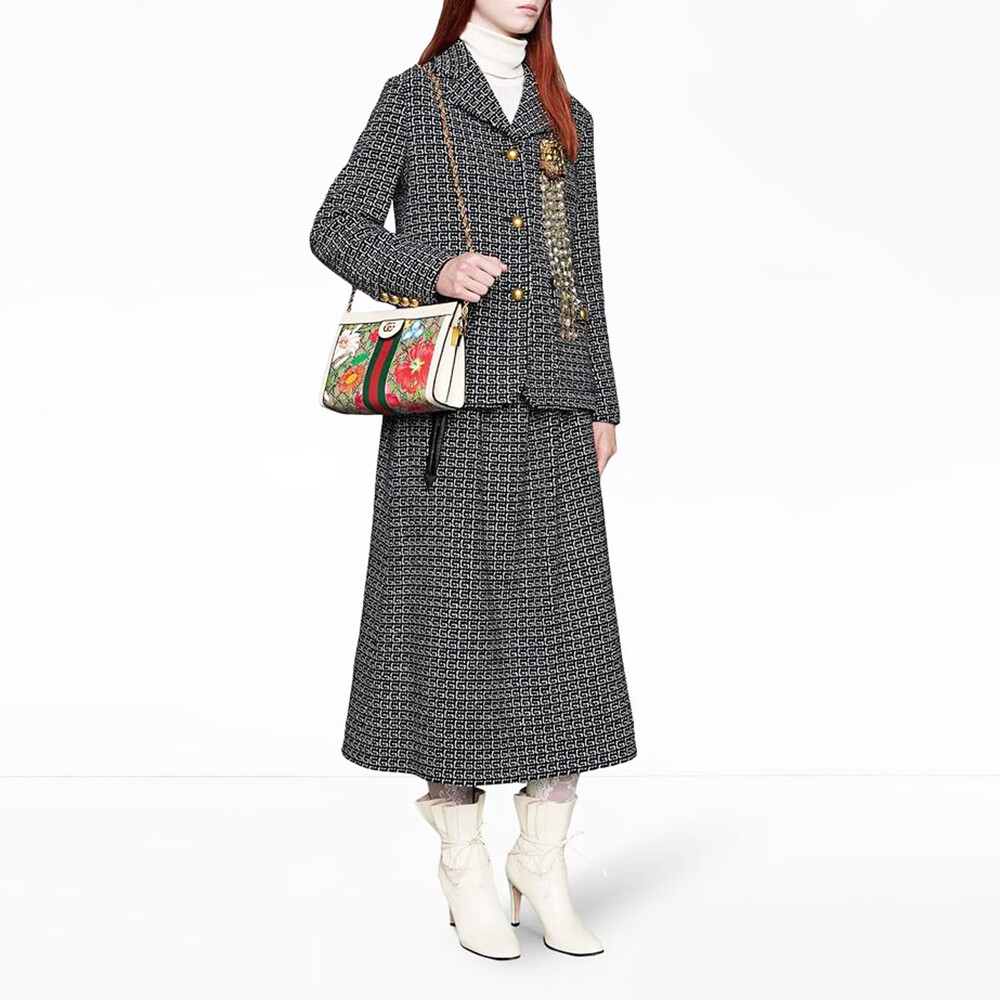 New Authentic Gucci 503877 Ophidia GG Flora Small Shoulder Bag | eBay