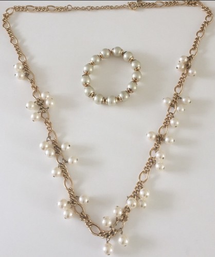 J.Crew Pearl Necklace And Stretch Pearl 