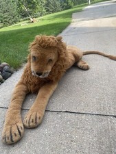 Melissa  Doug Large Lion Plush Jumbo Giant Lifelike Stuffed Animal Huge