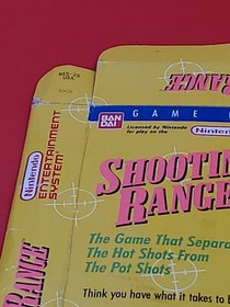 NINTENDO NES SHOOTING RANGE BOX ONLY ROUGH CONDITION