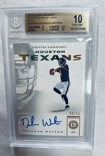 BGS 10 Autograph RC Gold Deshaun Watson /10 Auto 2017 Encased Rookie Pristine