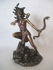 Medusa Die Gorgone Schlange Poly Bronze Mythologie Greece !!