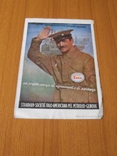 ESSO PETROLIO DISTRIBUTORE ANTICA PUBBLICITA ANNI 30 BENZINAIO SERVIZIO BENZINA