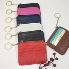 Zipper Card Bag ID Card Slot Coin Purse Mini Wallet Card Case Card Bag Portable⇓