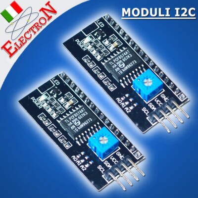 2x MODUL I2C PCF8574 LCD DISPLAY INTERFACE 1602 2004 x ARDUINO IIC TWI SP