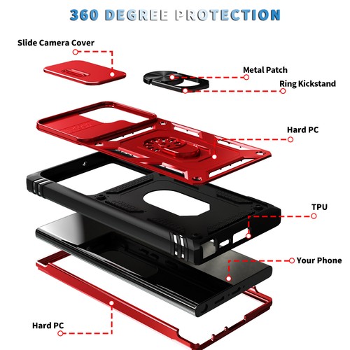 For Samsung Galaxy S23 Plus S24 Ultra S21 FE S22 Shockproof Phone Case Cover - Photo 26 sur 35
