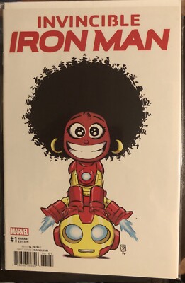 INVINCIBLE IRON MAN #1 RIRI WILLIAMS RARE SKOTTIE YOUNG COVER 2016 MCU Disney +
