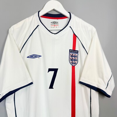 01-02 ENGLAND national team 9番　UMBRO L ENGLAND 2001 2002 2003 HOME FOOTBALL SHIRT JERSEY UMBRO L WORLD