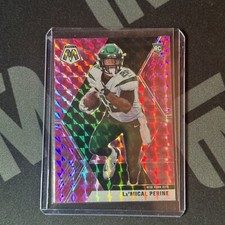 2020 Panini Mosaic La’Mical Perine Rookie Pink Camo New York Jets #235