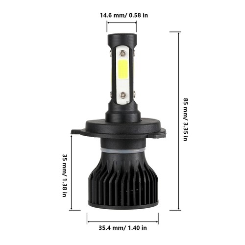 For 2004-2009 Toyota Prius 4x LED Headlight High Low Beam Fog Lights Combo Bulbs - Picture 3 of 10