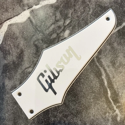 3 Ply White Truss Cover for Gibson Firebird Studio 2004-2008 + Chrome Decal