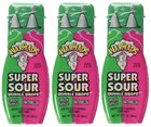 3x Warheads Super Sour Double Drops Green Apple/ Watermelon Liquid Candy 30ml