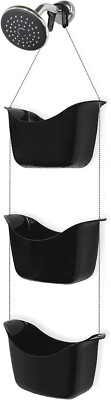 Umbra Duschorganizer 3 Körbe Bask, 29x12x19cm schwarz
