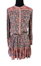 NWT Spell & The Gypsy Jasmine Playdress Navy XS Extra Small Dress Boho Floral