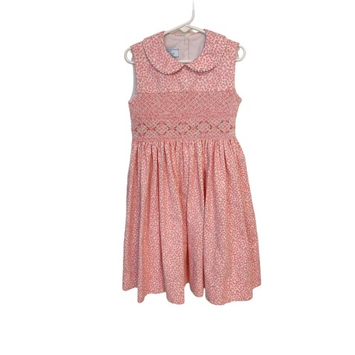 Baby Velani Pink Floral Smocked Dress Easter Spring Girl's 5