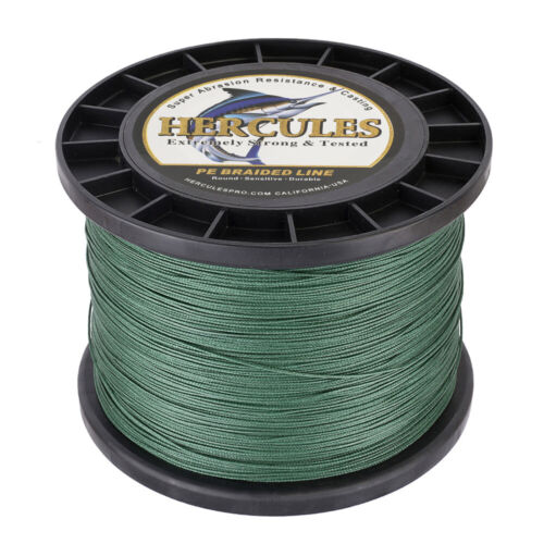 Línea de pesca trenza Hércules 8 hebras 100 % PE verde 100M 300M 500M 1000M fuerte - Imagen 14 de 49