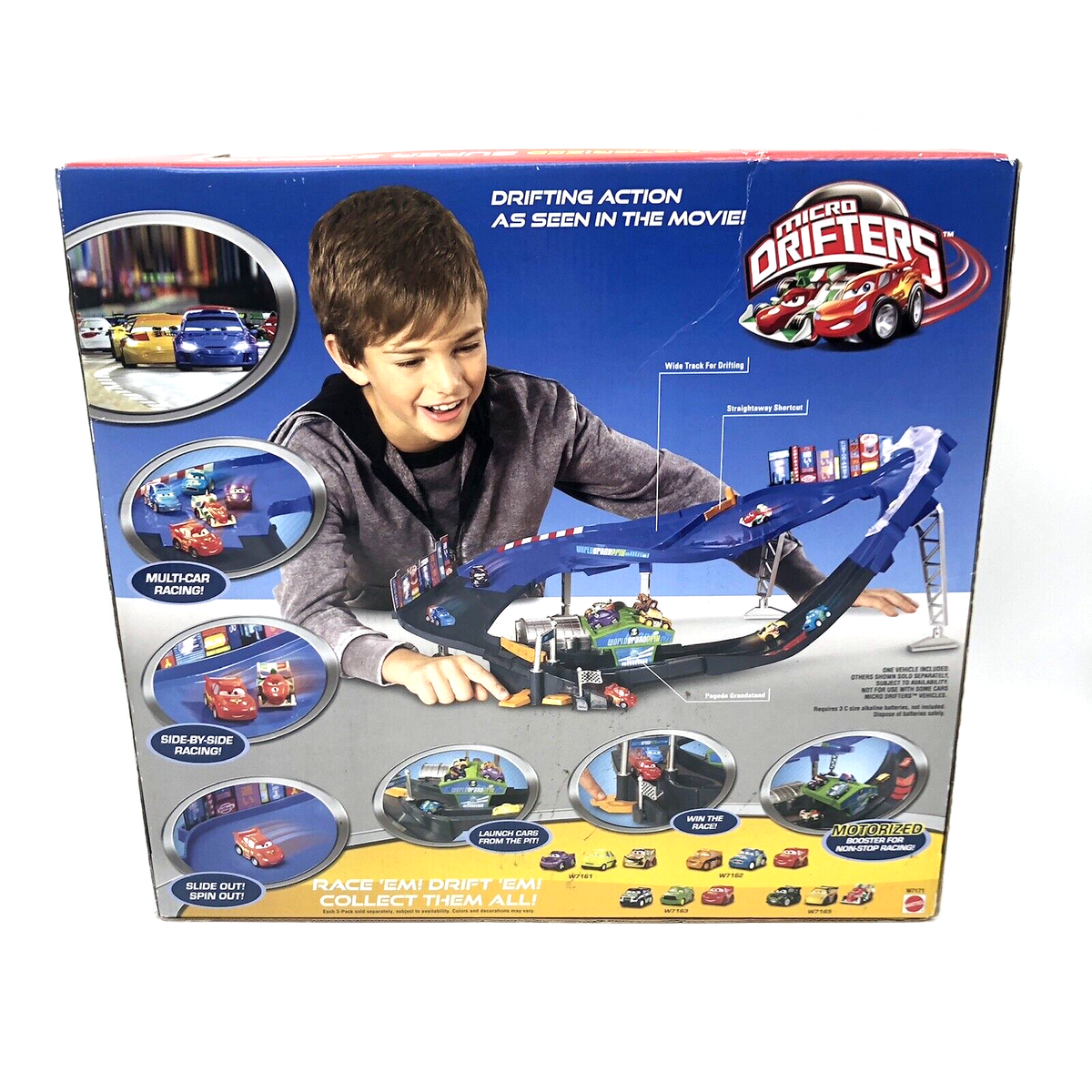 Disney Pixar Cars Motorized Super Speedway Micro Drifters Play Set