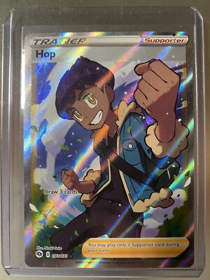 Hop Trainer Full Art 073/073 Ultra Rare Pokemon Card Champions Path Near Mint NM