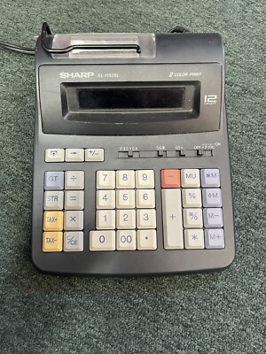 Sharp EL-1192BL Scientific Calculator 2 Color Printing 12 Digit Adding Machine