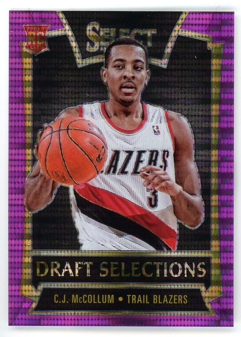 CJ C.J. McCollum 2013-14 Panini Select Draft Selections RC Purple Prizm #79/99