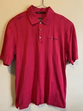 Nike Tiger Woods Collection Dri-Fit Golf Polo Shirt Medium TPC The Players Red