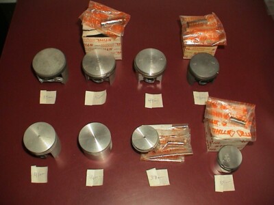 NOS OEM STIHL Chainsaw 34 37 46 47 48 49 52 54 mm Pistons/Parts (READ Descrip!)