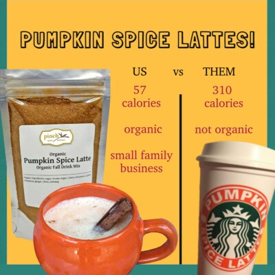 Organic Pumpkin Spice Latte Mix | Just Add Coffee & Milk!