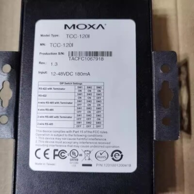 1pcs MOXA TCC-120I RS-422/485 Repeater Converter Isolated Type | eBay