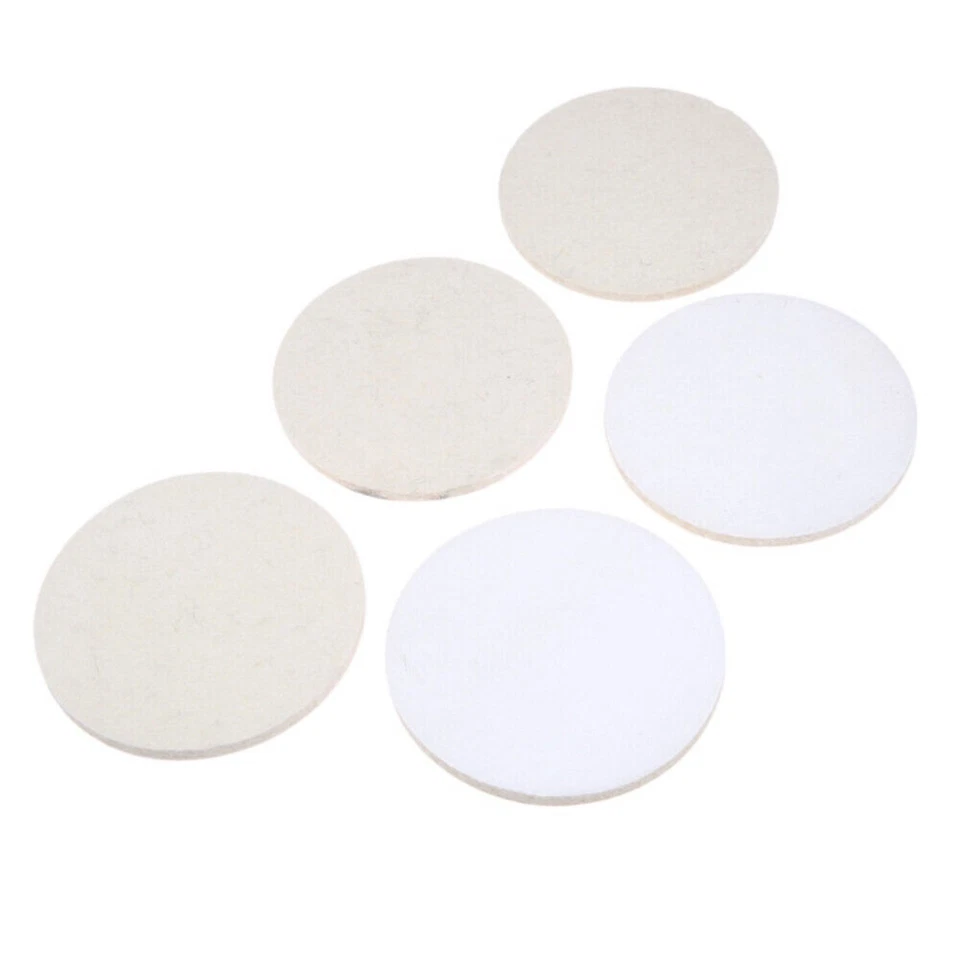 4'' 5'' Wool Buffing Polishing Wheel Disc Pad Hook and Loop for Buffer Polisher - Image 2 of 4