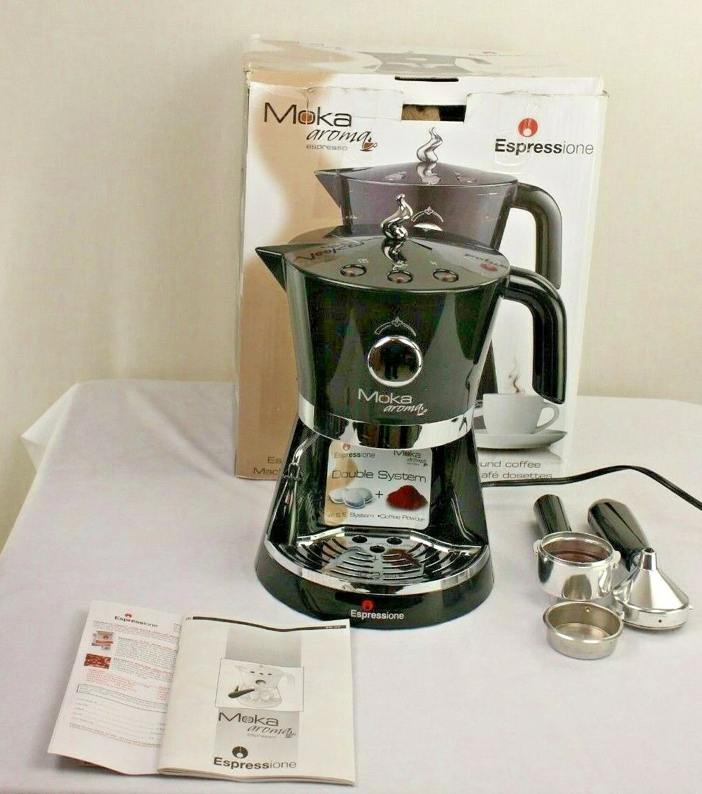 Moka Aroma Espresso Espressione Maker Coffee Machine Cappuccino Pods Ground