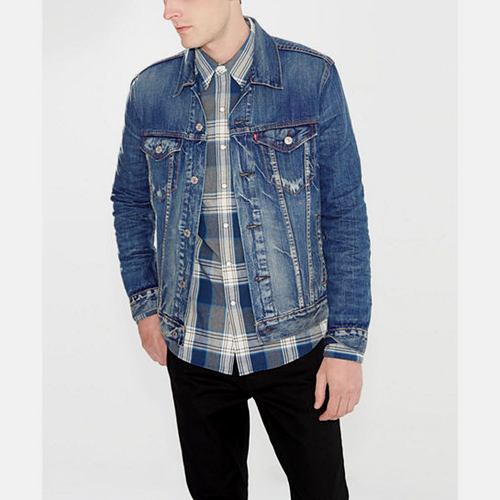 Levi's men's Danica distressed denim 